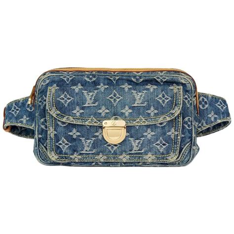 louis vuitton denim monogram bag|Louis Vuitton denim bumbag.